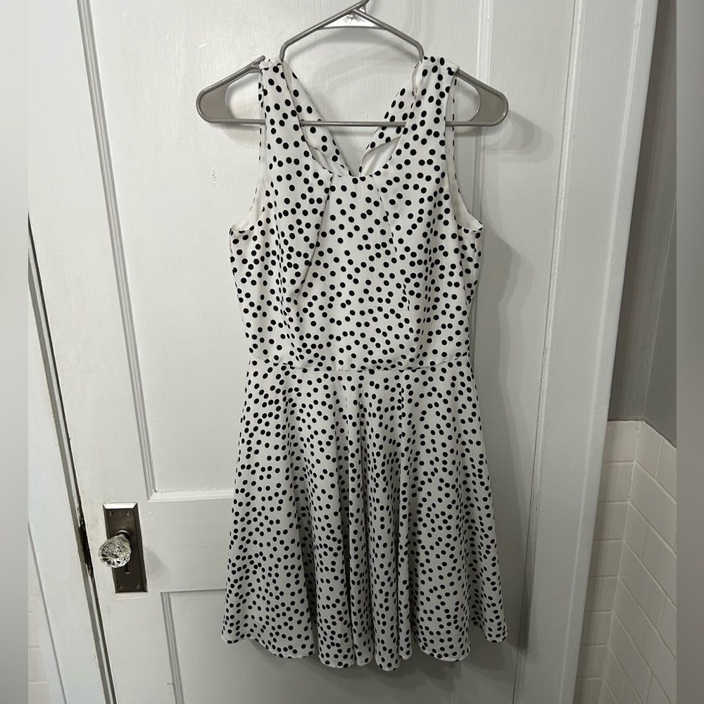 41 Hawthorn Black and White Halter Mini Dress